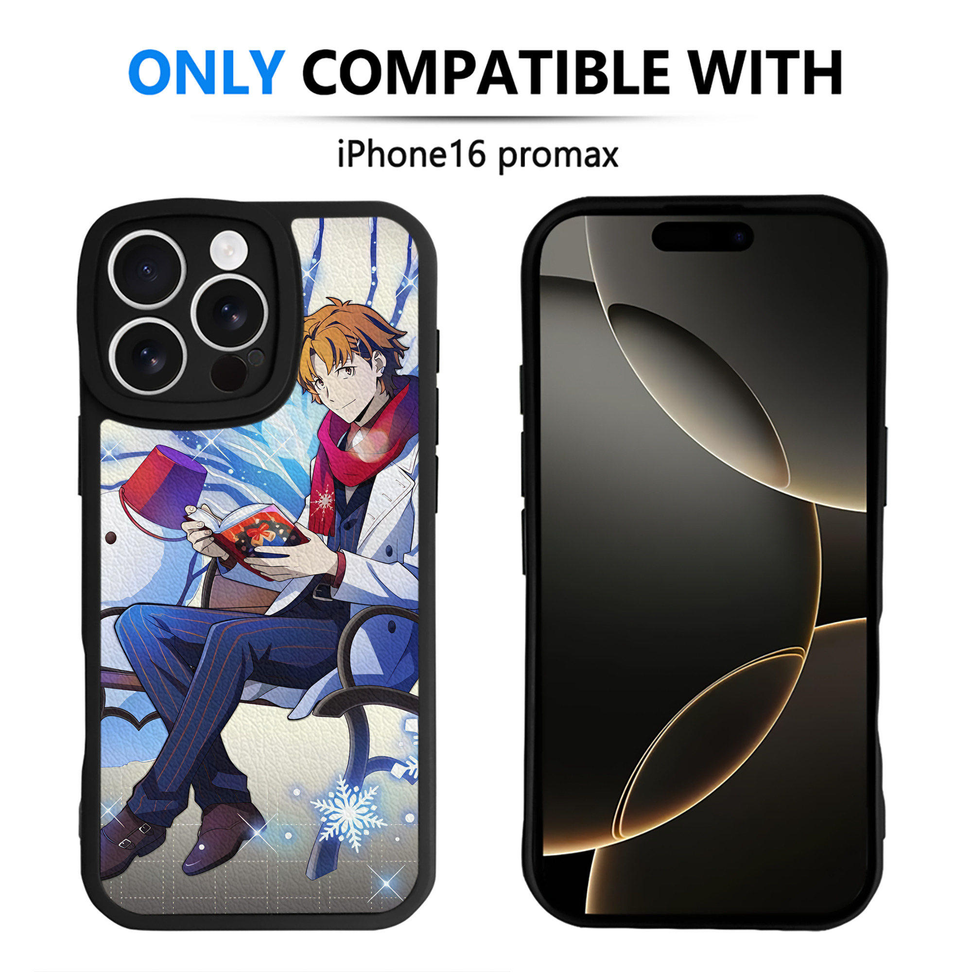 （画像用） 文豪ストレイドッグス Bungo Stray Dogs 【iPhone 16シリーズ対応】シリコンスマホケース（レザー調） 材質：シリコン